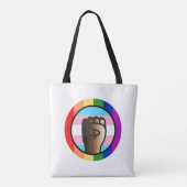 Gelijkheid van onrecht omhelzen tote bag (Achterkant)