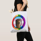 Gelijkheid van onrecht omhelzen tote bag (Dichtbij)