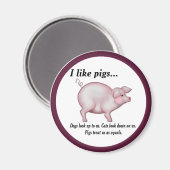 Gelijkheid van varkens magneet (Voorkant / Achterkant)