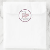 Gelijkheid van varkens ronde sticker (Tas)