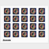 Gelijkheid Vierkante Sticker (Vel)