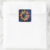 Gelijkheid Vierkante Sticker (Tas)