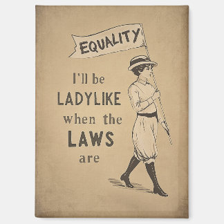 Gelijkheid Vintage Poster | Suffragette Feminisme Magneet