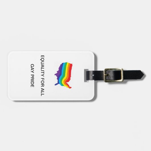 GELIJKHEID VOOR BAGAGELABEL MET ALLE GAY-PRIJS (Voorkant horizontaal)