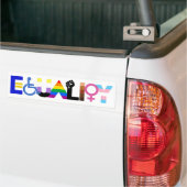 Gelijkheid voor iedereen bumpersticker (Op Truck)