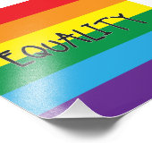 Gelijkheid voor iedereen foto afdruk (Hoek)