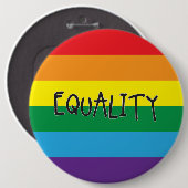 Gelijkheid voor iedereen ronde button 6,0 cm (Voorkant /achterkant)