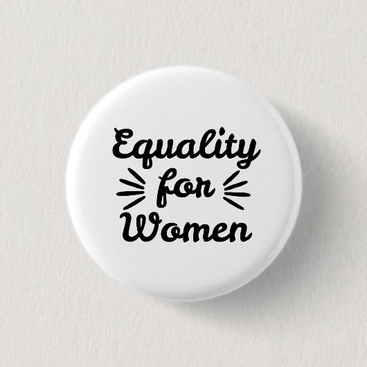 Gelijkheid Voor Vrouwen Vrouwendag Ronde Button 3,2 Cm (Voorkant)