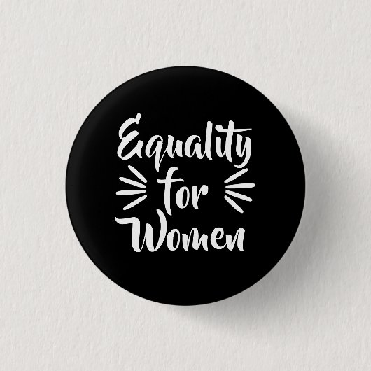 Gelijkheid Voor Vrouwen Vrouwendag Ronde Button 3,2 Cm (Voorkant)