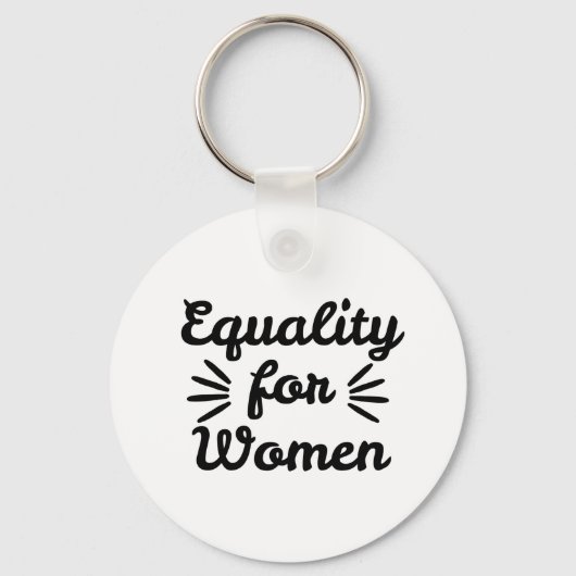 Gelijkheid Voor Vrouwen Vrouwendag Sleutelhanger (Voorkant)