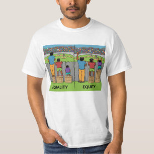 Gelijkheid vs Billijkheid – Sociale Rechtvaardighe T-shirt