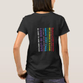 gelijkheid zwart leven is een pride voor dames shi t-shirt (Achterkant)