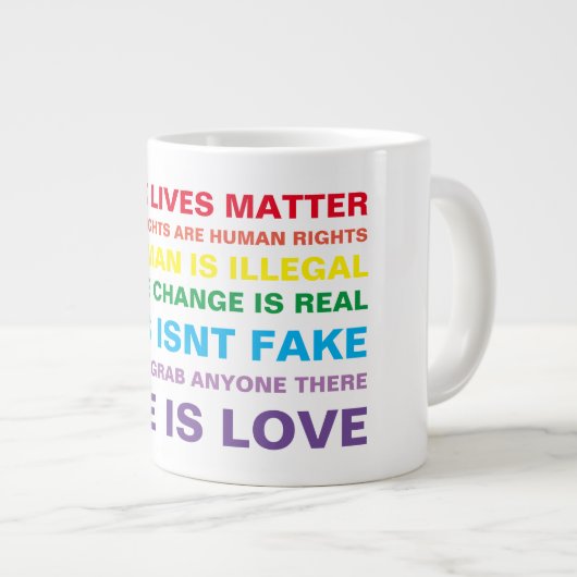 gelijkheid zwart leven is een primordiale mok (Voorkant rechts)