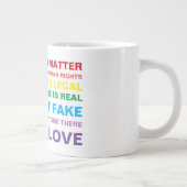 gelijkheid zwart leven is een primordiale mok (Rechts)