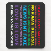 gelijkheid zwart leven is primitief muispad muismat (Voorkant)