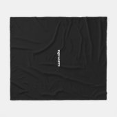 Gelijkheid zwart-wit-minimalistisch modern fleece deken (Voorkant (Horizontaal))