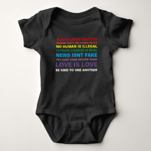gelijkheid zwarte levens zijn een pride baby shirt