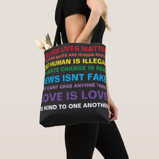 gelijkheid zwarte levens zijn een pride canvas tas (Dichtbij)