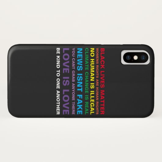 gelijkheid zwarte levens zijn pride iphone x hoesj Case-Mate iPhone case (Achterkant (horizontaal))