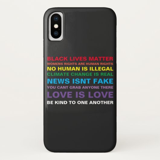 gelijkheid zwarte levens zijn pride iphone x hoesj Case-Mate iPhone case (Achterkant)