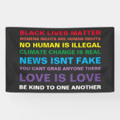 gelijkheid zwarte levens zijn pride vinylbanner spandoek (Horizontaal)
