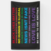 gelijkheid zwarte levens zijn pride vinylbanner spandoek (Verticaal)