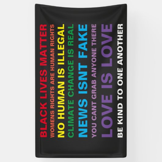 gelijkheid zwarte levens zijn pride vinylbanner spandoek (Verticaal)