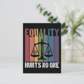 Gelijkheidingshurzen Geen patriottische rechten vo Briefkaart (Staand voorkant)