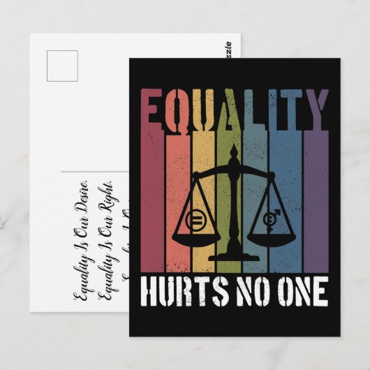 Gelijkheidingshurzen Geen patriottische rechten vo Briefkaart (Voorkant / Achterkant)