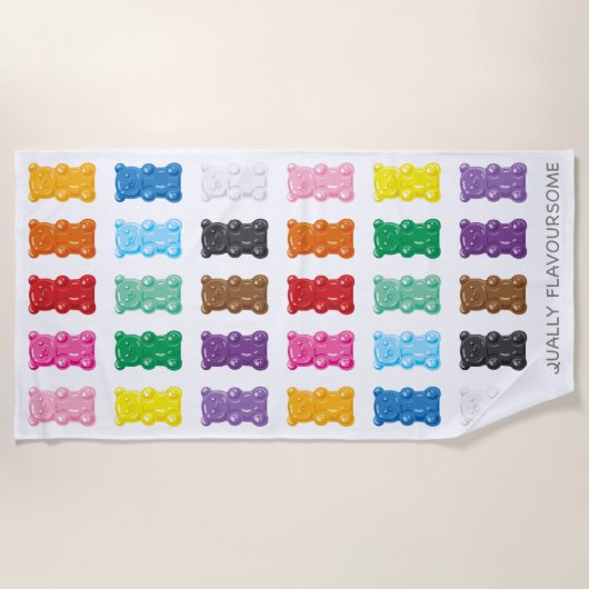 Gelijkheids Gummy Beren Strandlaken (Voorkant)