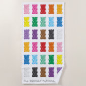 Gelijkheids Gummy Beren Strandlaken (Voorkant)