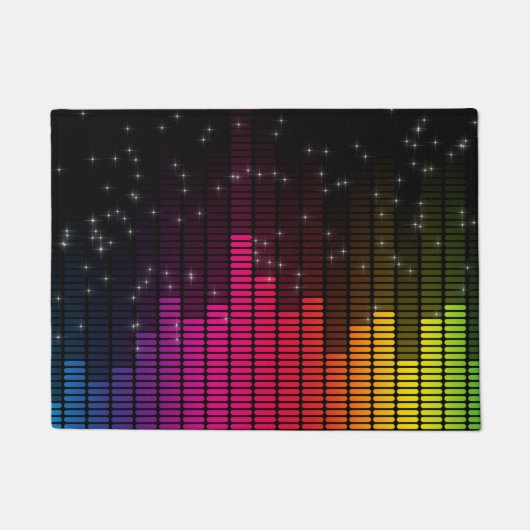 Gelijkmaaker Disco Lichtjes Muziek Volume Deurmat (Voorkant)