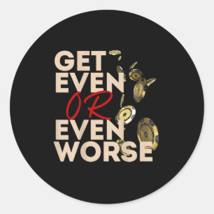 Gelijkspel of nog slechter gokken in Las Vegas Ker Ronde Sticker