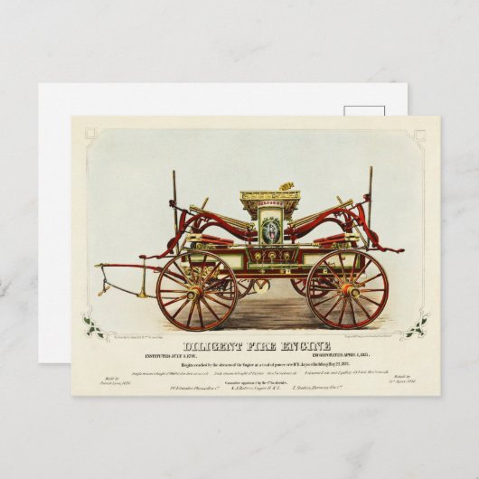  gelijkstroommotor, 1852, teruggezet briefkaart (Voorkant / Achterkant)