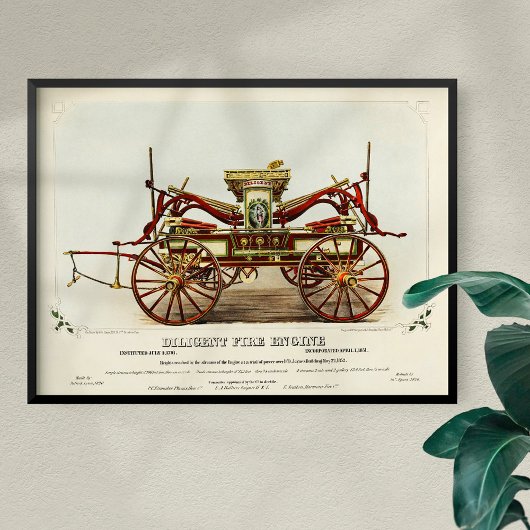 gelijkstroommotor, 1852, teruggezet poster