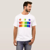 gelijkstroomregenboog t-shirt (Voorkant volledig)