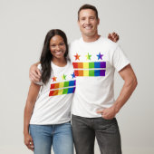 gelijkstroomregenboog t-shirt (Unisex)