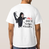 GELIJKTIJDIG DODEN AAN DIERENMISBRUIKERS T-SHIRT (Achterkant)