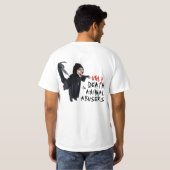 GELIJKTIJDIG DODEN AAN DIERENMISBRUIKERS T-SHIRT (Achterkant volledig)
