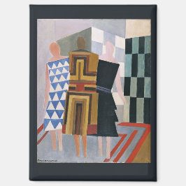 Gelijktijdige jurkvormen door Sonia Delaunay,  Magneet