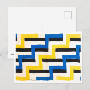 Gelijktijdige Stof Sonia Delaunay Briefkaart