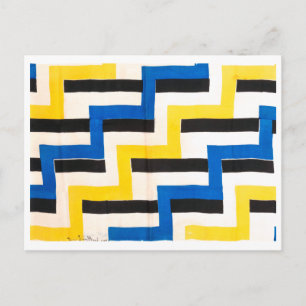 Gelijktijdige Stof Sonia Delaunay Briefkaart