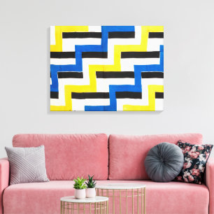 Gelijktijdige stof Sonia Delaunay Canvas Afdruk