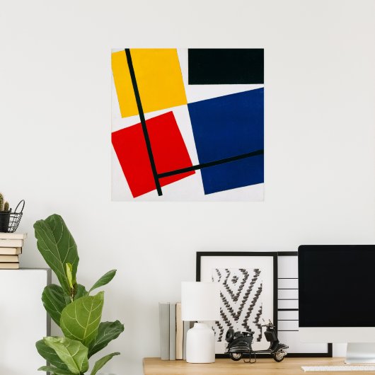 Gelijktijdige Tegencompositie Poster (Thuiskantoor)