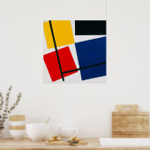 Gelijktijdige Tegencompositie Poster (Keuken)