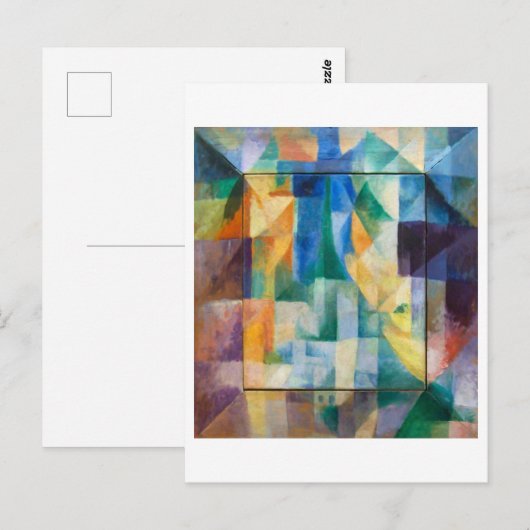 Gelijktijdige Windows | Robert Delaunay | Briefkaart (Voorkant / Achterkant)