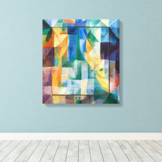 Gelijktijdige Windows | Robert Delaunay | Canvas Afdruk (Insitu (Houten vloer))