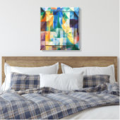 Gelijktijdige Windows | Robert Delaunay | Canvas Afdruk (Insitu (Slaapkamer))
