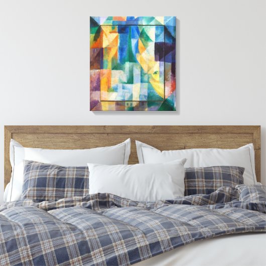 Gelijktijdige Windows | Robert Delaunay | Canvas Afdruk (Insitu (Slaapkamer))