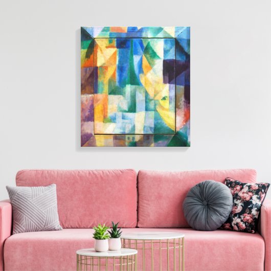Gelijktijdige Windows | Robert Delaunay | Canvas Afdruk (Insitu (Woonkamer))